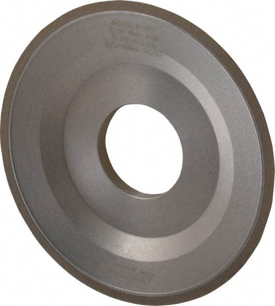 Norton - 4" Diam, 1-1/4" Hole Size, 1/2" Overall Thickness, 120 Grit, Type 12 Tool & Cutter Grinding Wheel - Fine Grade, CBN, Resinoid Bond - Makers Industrial Supply