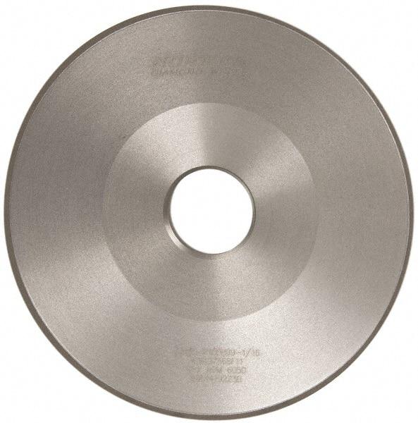 Norton - 6" Diam, 1-1/4" Hole Size, 3/4" Overall Thickness, 150 Grit, Type 15 Tool & Cutter Grinding Wheel - Very Fine Grade, Diamond, Resinoid Bond - Makers Industrial Supply