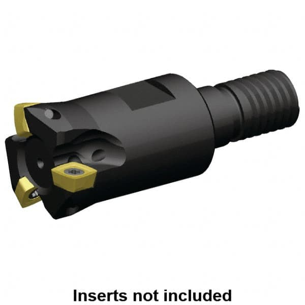 Kennametal - 1" Cutting Diam, Modular Connection Indexable Copy End Mill - 4 Inserts, XPLT0603 Insert, A7792VXP06SA1.0Z4R1.4 Toolholder - Makers Industrial Supply