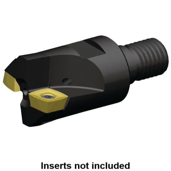 Kennametal - 1-1/2" Cutting Diam, Modular Connection Indexable Copy End Mill - 3 Inserts, XDLT1205 Insert, A7792VXD12SA1.5Z3R1.7 Toolholder - Makers Industrial Supply