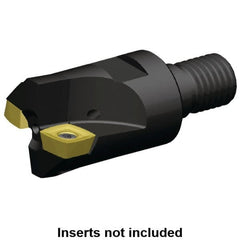 Kennametal - 1-1/4" Cutting Diam, Modular Connection Indexable Copy End Mill - 2 Inserts, XDLT1205 Insert, A7792VXD12SA1.25Z02R2 Toolholder - Makers Industrial Supply