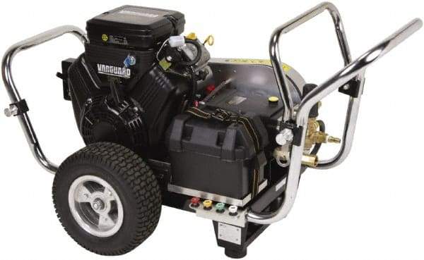 Simpson - Gas, 18 hp, 4,000 psi, 5 GPM, Cold Water Pressure Washer - Triplex Plunger, 50' x 3/8" Hose - Makers Industrial Supply