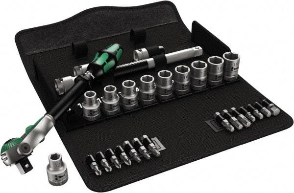 Wera - 1/2" Drive Standard Socket Set - 3/8 to 13/16" - Makers Industrial Supply