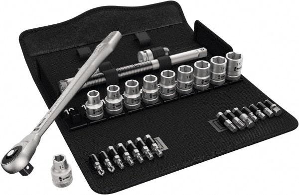 Wera - 1/2" Drive Standard Socket Set - 10 to 19mm - Makers Industrial Supply