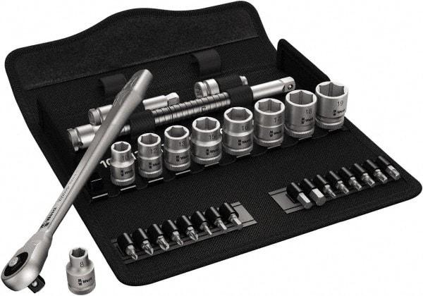 Wera - 3/8" Drive Standard Socket Set - 1/4 to 3/4" - Makers Industrial Supply