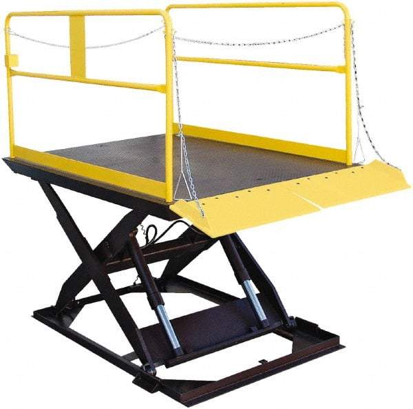 Vestil - 8,000 Lb Capacity Multi-Level Support Scissor Lift Table - 10" to 70" Lift Height, 120" Platform Length x 72" Platform Width - Makers Industrial Supply