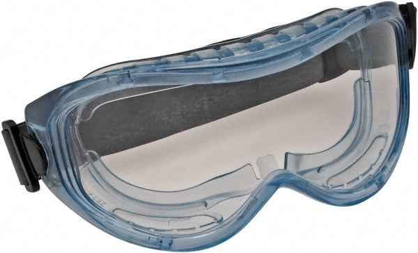 PRO-SAFE - Size Universal Clear Polycarbonate Anti-Fog & Scratch Resistant Safety Goggles - Exact Industrial Supply