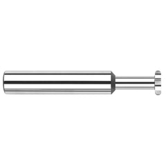 Harvey Tool - 5/16" Cut Diam, 0.5mm Cut Width, 5/16" Shank, Straight-Tooth Woodruff Keyseat Cutter - Exact Industrial Supply