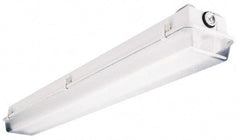 Cooper Lighting - 120 to 277 Volt, 32 Watt, Fluorescent Hazardous Location Light Fixture - Corrosion, Dust, Heat, Moisture & Weather Resistant, Fiberglass Housing, 97-13/16" Long x 7" Wide x 5" High - Makers Industrial Supply