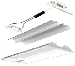 Cooper Lighting - 2 Lamp, 17 Watts, 2 x 2', Electronic Start Troffer Light Fixture Retrofit Kit - White Fluorescent Lamp - Makers Industrial Supply