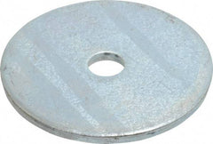 Gibraltar - 5/16" Screw, Steel Fender Flat Washer - 11/32" ID x 2" OD, 1/8" Thick, Zinc-Plated Finish - Makers Industrial Supply