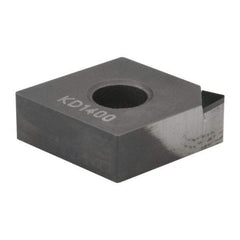 Kennametal - CNMS431 F Grade KD1400 Polycrystalline Diamond (PCD) Turning Insert - 80° Diamond, 1/2" Inscr Circle, 3/16" Thick, 1/64" Corner Radius - Makers Industrial Supply