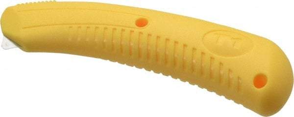 PHC - Fixed Film Cutter - 1/4" Blade, Yellow Ergonomic Grip Handle, 1 Blade Included - Makers Industrial Supply