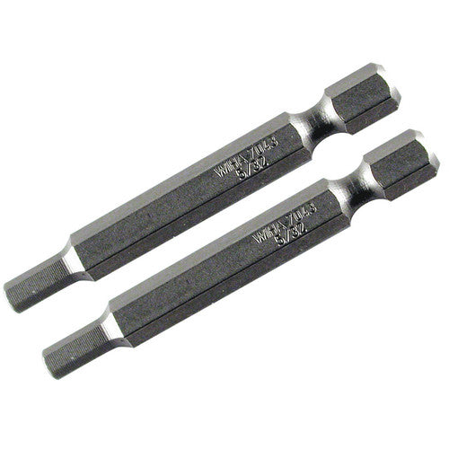 4.0MM 70MM OAL HEX POWER BIT 2/PK - Makers Industrial Supply