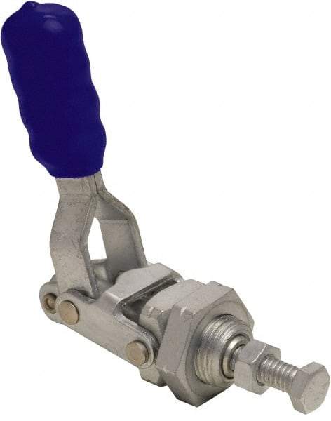 Gibraltar - 200 Lb Load Capacity, Threaded Base, Carbon Steel, Standard Straight Line Action Clamp - 0.38" Plunger Diam, Straight Handle - Makers Industrial Supply