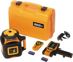 Johnson Level & Tool - 2,000' (Exterior) Measuring Range, 1/16" at 100' Accuracy, Self-Leveling Rotary Laser - 700 RPM, 1 Beam, NiMH Battery Included - Makers Industrial Supply