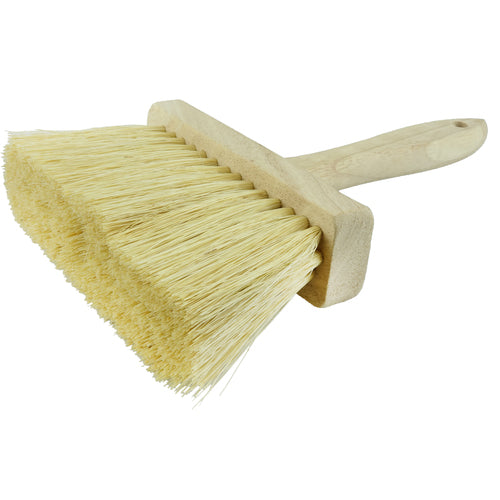 6″ Masonry Brush, 3″ Trim Length, White Tampico Fill - Makers Industrial Supply