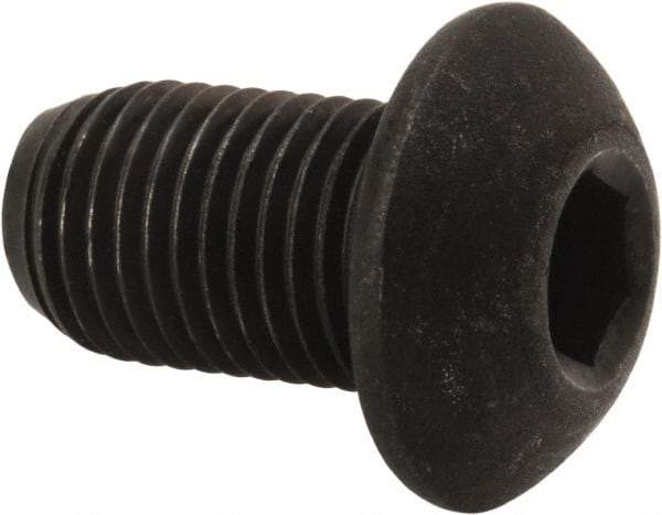 Value Collection - 3/8-24 UNF Hex Socket Drive, Button Screw - Alloy Steel, Black Oxide Finish, Fully Threaded, 5/8" Length Under Head - Makers Industrial Supply