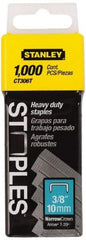 Stanley - 5/16" Wide Galvanized Steel Cable Staples - 3/8" Leg Length - Makers Industrial Supply