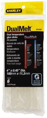 Stanley - 7/16" Diam, 4" Long, Opaque Hot Melt, Low Melt Glue Stick - GS Series - Makers Industrial Supply