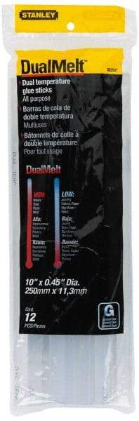 Stanley - 7/16" Diam, 10" Long, Opaque Hot Melt, Low Melt Glue Stick - GS Series - Makers Industrial Supply