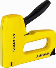 Stanley - Manual Staple Gun - 1/4, 5/16, 3/8, 1/2, 9/16" Staples, Yellow & Black, Aluminum - Makers Industrial Supply