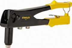 Stanley - Right Angle Head Hand Riveter - 1/8 to 3/16" Rivet Capacity, 10" OAL - Makers Industrial Supply