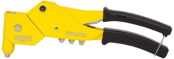 Stanley - Swivel Head Hand Riveter - 3/32 to 3/16" Rivet Capacity, 11-1/2" OAL - Makers Industrial Supply