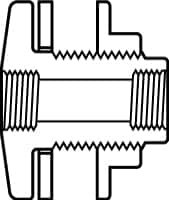 Value Collection - 4" PVC Plastic Pipe Tank Adapter - Schedule 80, FIPT x FIPT End Connections - Makers Industrial Supply