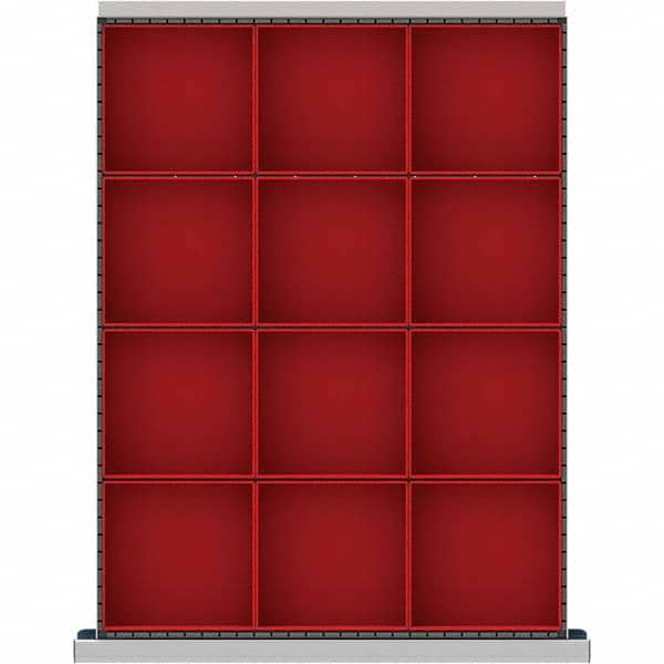 LISTA - 12-Compartment Drawer Divider Layout for 3.15" High Drawers - Makers Industrial Supply