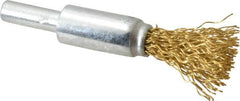 Value Collection - 1/2" Brush Diam, End Brush - 1/4" Diam Shank, 20,000 Max RPM - Makers Industrial Supply