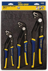 Irwin - 3 Piece GrooveLock Plier Set - Comes in Storage Tray - Makers Industrial Supply