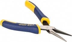 Irwin - 5-1/2" OAL, 1-19/32" Jaw Length x 9/16" Jaw Width, Long Nose Needle Nose Pliers - Smooth Jaw, Standard Head, ProTouch Handles, with Spring - Makers Industrial Supply