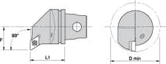 Kennametal - Right Hand Cut, Size KM32, DC.. Insert Compatiblity, Internal Modular Turning & Profiling Cutting Unit Head - 22mm Ctr to Cutting Edge, 35mm Head Length, Through Coolant, Series Screw-On - Makers Industrial Supply