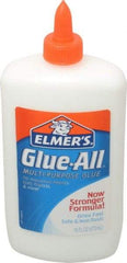 Elmer's - 16 oz Bottle White All Purpose Glue - 5 min Working Time, Bonds to Ceramic, Fabric, Leather, Paper & Wood - Makers Industrial Supply