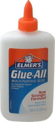 Elmer's - 7.61 oz Bottle White All Purpose Glue - 5 min Working Time, Bonds to Ceramic, Fabric, Leather, Paper & Wood - Makers Industrial Supply