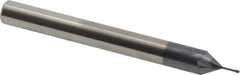 Carmex - #0-80 UNF, 0.045" Cutting Diam, 3 Flute, Solid Carbide Helical Flute Thread Mill - Internal Thread, 0.16" LOC, 2-1/2" OAL, 1/4" Shank Diam - Makers Industrial Supply