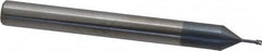 Carmex - #2-56, #3-56 UNC, UNF, 0.065" Cutting Diam, 3 Flute, Solid Carbide Helical Flute Thread Mill - Internal Thread, 0.17" LOC, 2-1/2" OAL, 1/4" Shank Diam - Makers Industrial Supply