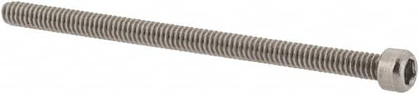 Value Collection - #0-80 UNF Hex Socket Drive, Socket Cap Screw - Grade 18-8 Stainless Steel, Uncoated, 1" Length Under Head - Makers Industrial Supply