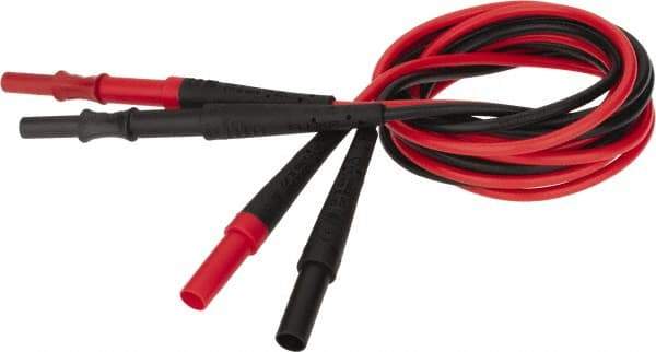 Fluke - Black/Red Electrical Test Equipment Leads Extension - Use with All Test Lead Models - Makers Industrial Supply