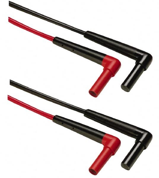 Fluke - Black/Red Electrical Test Equipment Leads Set - Use with All Models - Makers Industrial Supply