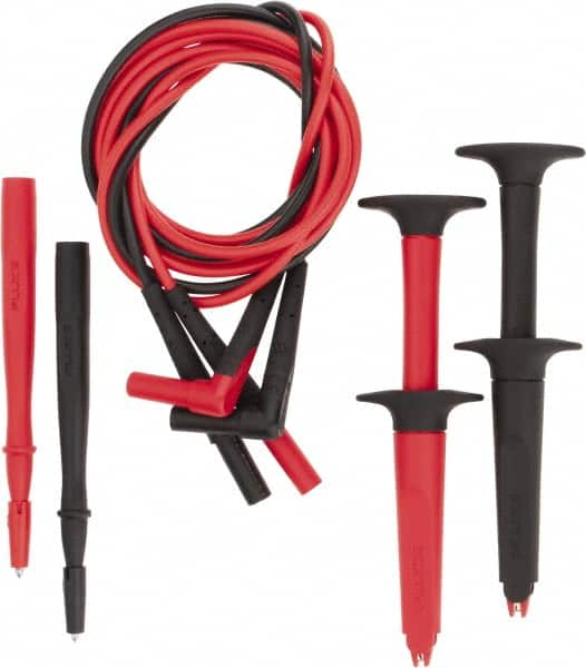 Fluke - Black/Red Electrical Test Equipment Leads Set - Makers Industrial Supply