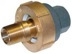 Barco - 3-1/8" Pipe, 3-1/8" Flange Thickness, Straight Casing, Straight Ball Swivel Joint - Bronze Ball & Nut with Iron Body, 340 psi Water, 240 psi Steam, Size Code 12, NPT Ends - Makers Industrial Supply