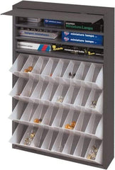 Durham - Storage Cabinet - Steel, 19" Wide x 4" Deep x 26-3/4" High, Gray - Makers Industrial Supply