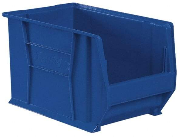 Akro-Mils - 200 Lb. Load Capacity, 20" Deep, Red Polymer Hopper Stacking Bin - 6" High x 12-3/8" Wide x 20" Long - Makers Industrial Supply