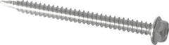 Value Collection - #8, Hex Washer Head, Hex Drive, 2" Length Under Head, #2 Point, Self Drilling Screw - Grade 410 Stainless Steel - Makers Industrial Supply