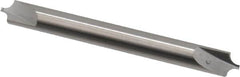 Hertel - 0.1" Radius, 1/4" Mill Diam, 2 Flute Solid Carbide Corner Rounding End Mill - Double End, Uncoated, 2-1/2" OAL, 1/4" Shank Diam - Makers Industrial Supply