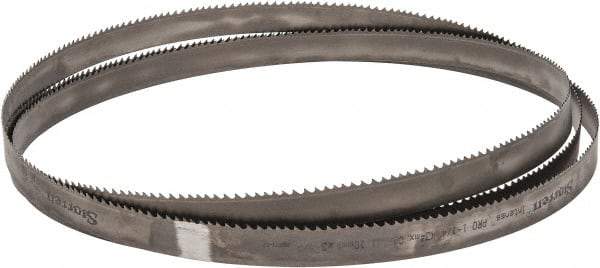 Starrett - 3 to 4 TPI, 15' 8" Long x 1-1/4" Wide x 0.042" Thick, Welded Band Saw Blade - Bi-Metal, Toothed Edge, Modified Tooth Set, Contour Cutting - Makers Industrial Supply