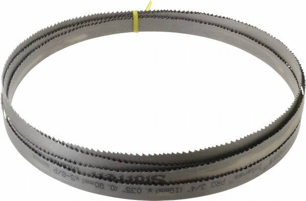 Starrett - 5 to 8 TPI, 14' 8" Long x 3/4" Wide x 0.035" Thick, Welded Band Saw Blade - Bi-Metal, Toothed Edge, Modified Tooth Set, Contour Cutting - Makers Industrial Supply