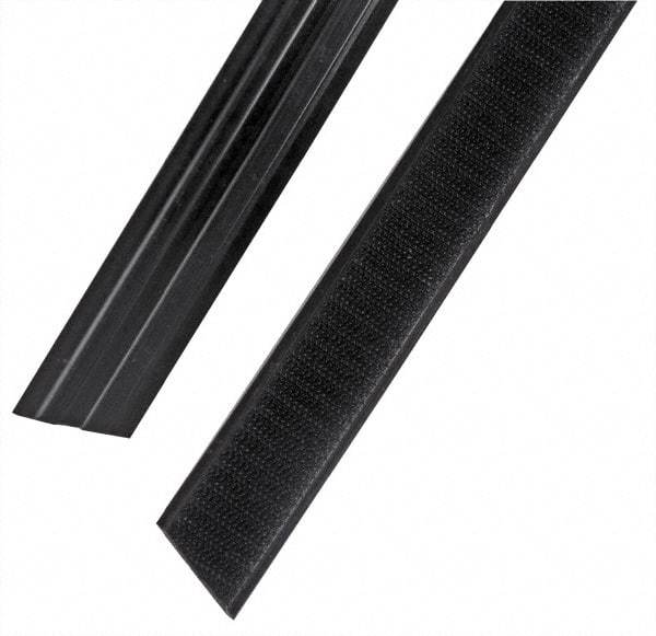 Rubbermaid - 47" Long x 1.1" Wide Microfiber Hook & Loop Replacement Set - Black, Hook & Loop - Makers Industrial Supply